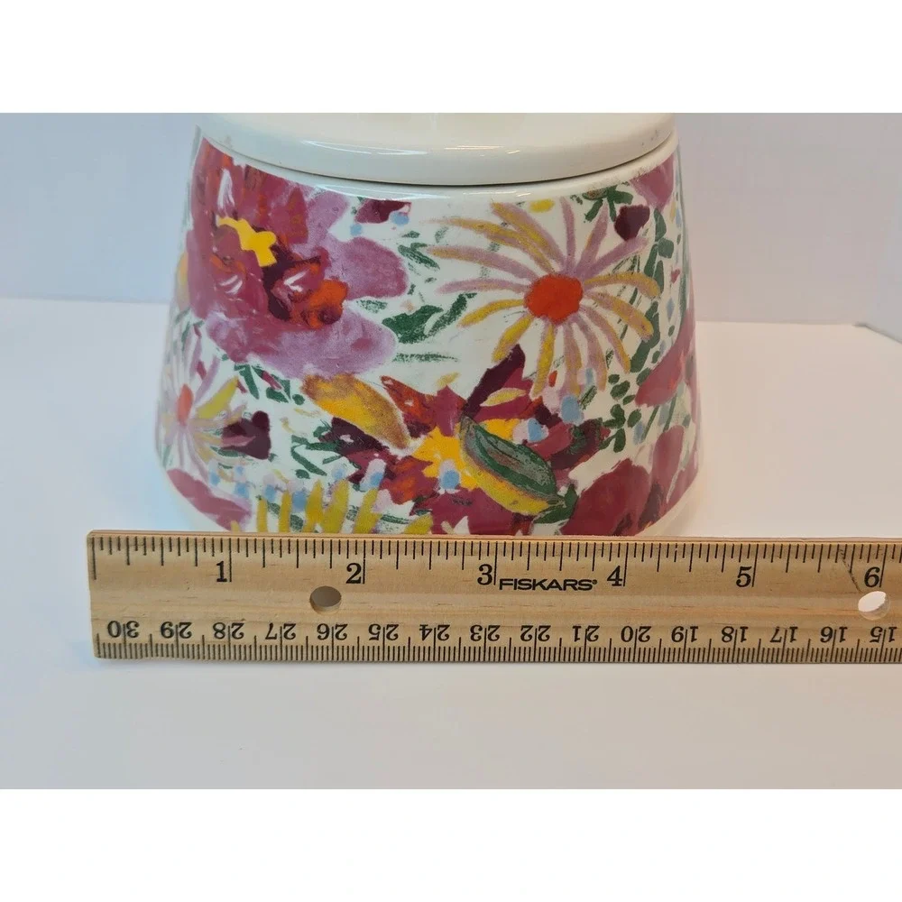 Opalhouse Unicorn Canister Ceramic Trinket Treat Jar‎ with Lid Floral Gold Horn